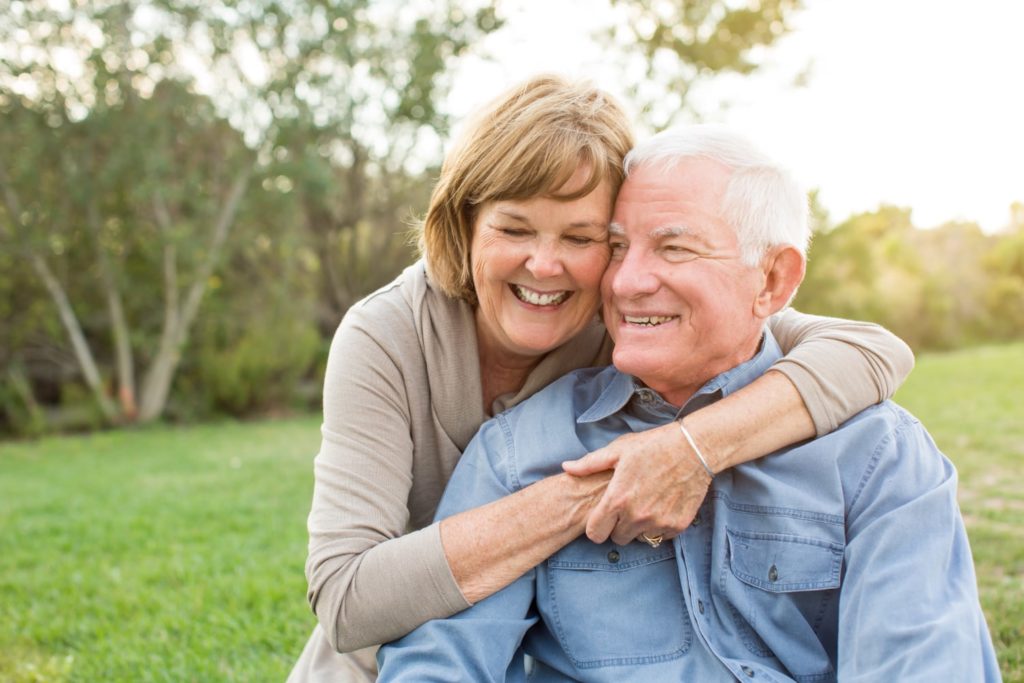 older couple smiling